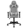 Drift Silla Gaming Dr90 Pro Gris y Blanca Reposabrazos 2D Cojín Lumbar y Cervical 150 kg