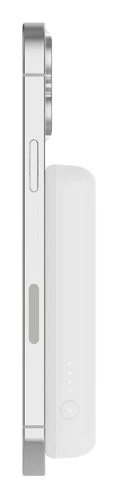 Belkin BoostCharge 5000 mAh - Power Bank Cargador Inalámbrico de Batería Portátil con Carga Rápida 10W, Cable USB-C Incluido, Blanco