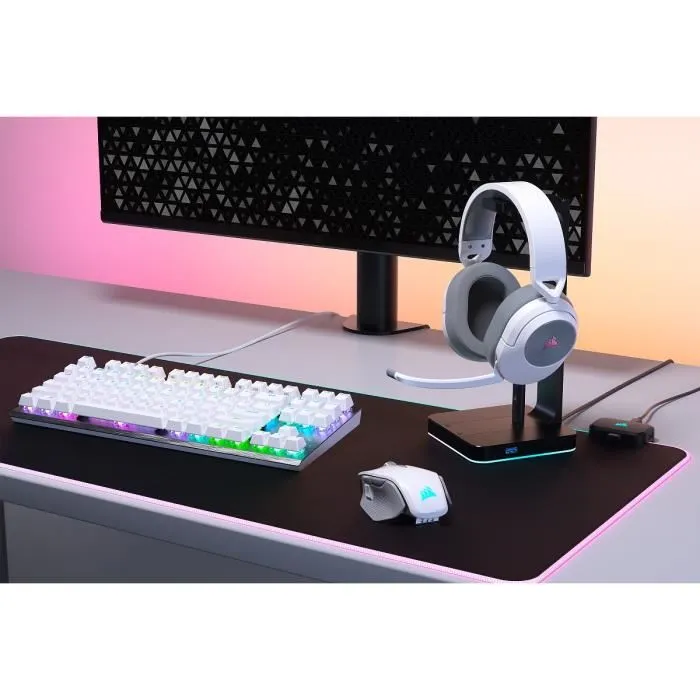 Corsair Casco de Juego HS55 Wireless Surround Dolby Audio 7.1 Wireless Blanco CA-9011281-EU