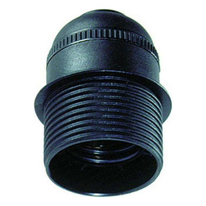 Solera Portalámparas Semiroscado E27 Negro Solera Portalámparas Semiroscado E27 Negro