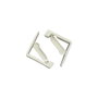 Metaltex Pack de 4 Pinzas Sujeta Mantel Ajustables con Muelle Blanco
