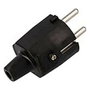 Edm Clavija de goma 10/16a 250v t/tl ip44 4,8mm negra