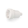 Edm Base Aérea de Goma 10/16A 250V T/TL IP44 4.8mm Blanca Frontal Retráctil