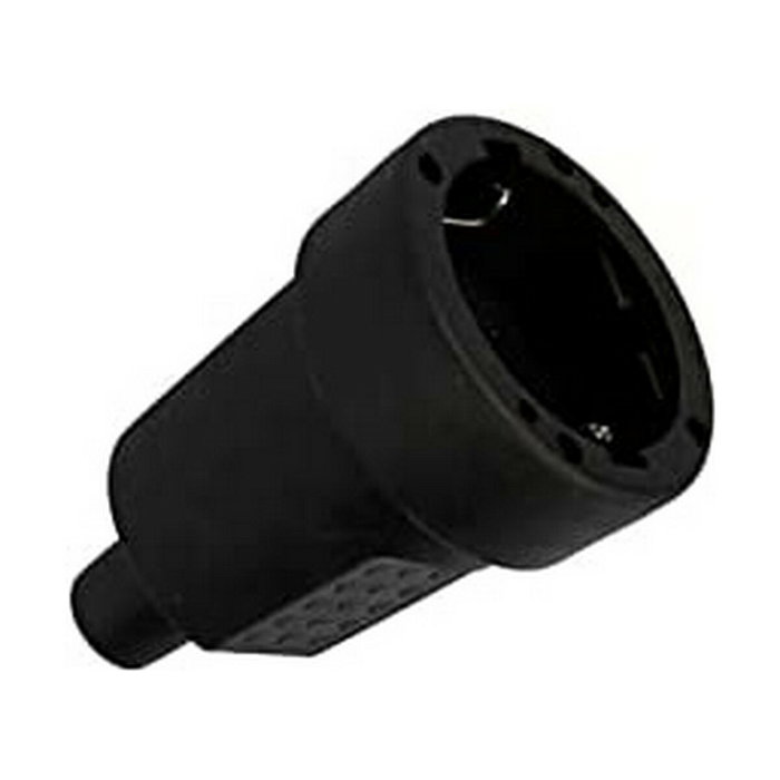 Edm Base aérea de goma negra 10/16a 250v t/tl ip44 4,8mm