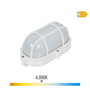Edm Aplique LED oval con rejilla para exterior 9W 1066lm 4000K
