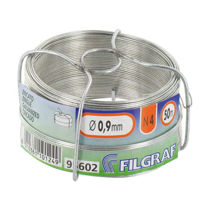 Filgraf Alambre zincado nº 2, 0,70 mm x 100 m, 300 g Filgraf Alambre zincado nº 2, 0,70 mm x 100 m, 300 g