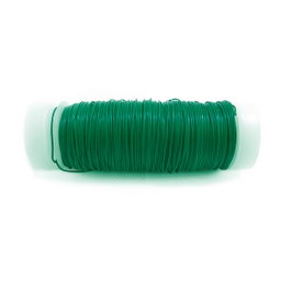 Alambre forrado verde calibre 0,40 mm x 50 m