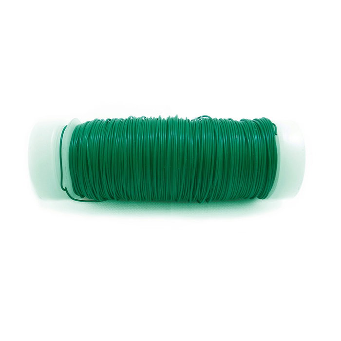 Alambre forrado verde calibre 0,40 mm x 50 m Alambre forrado verde calibre 0,40 mm x 50 m