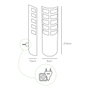 Edm Atrapa insectos eléctrico con placa adhesiva, 9W, Blanco