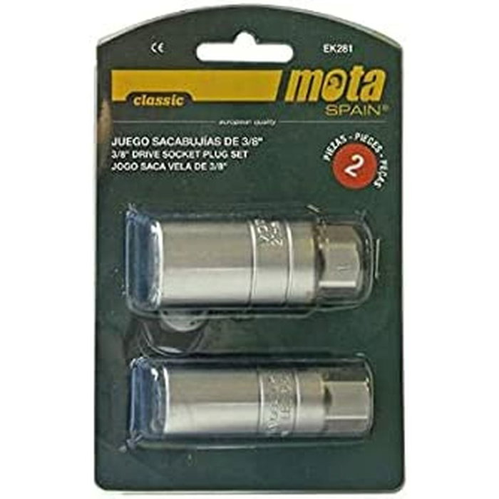 Mota Herramientas Juego de 2 Bocallaves para Sacabujías 3/8 pulg