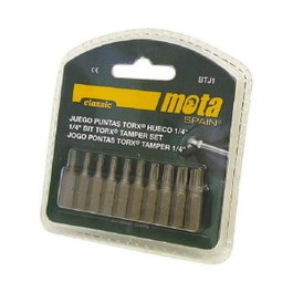 Mota Herramientas Juego de puntas Torx Tamper 25 mm, 10 uds
