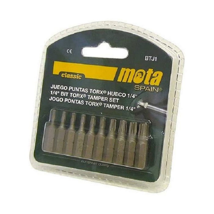 Mota Herramientas Juego de puntas Torx Tamper 25 mm, 10 uds