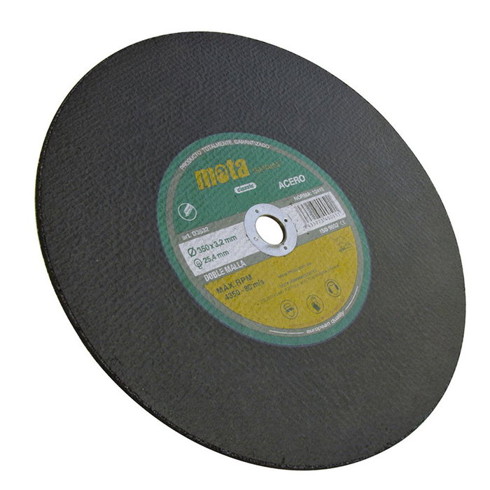 Mota Herramientas Disco de Corte para Acero Ø350 x 3,2 x 25,4 mm D3532 Mota Herramientas Disco de Corte para Acero Ø350 x 3,2 x 25,4 mm D3532