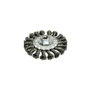 Mota Herramientas Cepillo Plano Alambre Retorcido Fhr115 Acero Ø115mm para Limpieza Metales