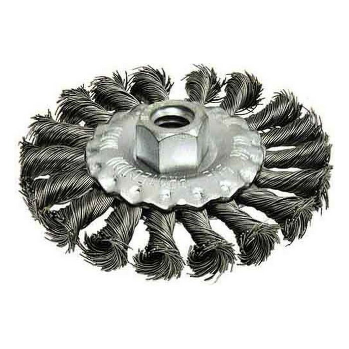 Mota Herramientas Cepillo plano de alambre retorcido ø115 mm rosca ø14 mm