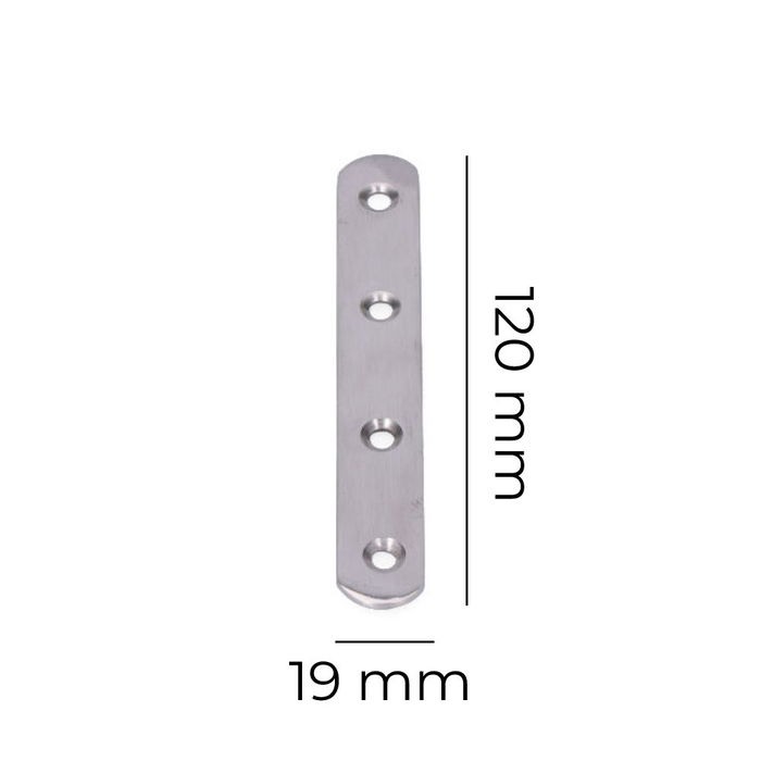 Edm Placa Pletina Acero Inoxidable 125x19x2mm