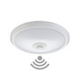 Edm Aplique de superficie LED con sensor crepuscular y movimiento IP20 2x E27 Ø30 x 9,6 cm