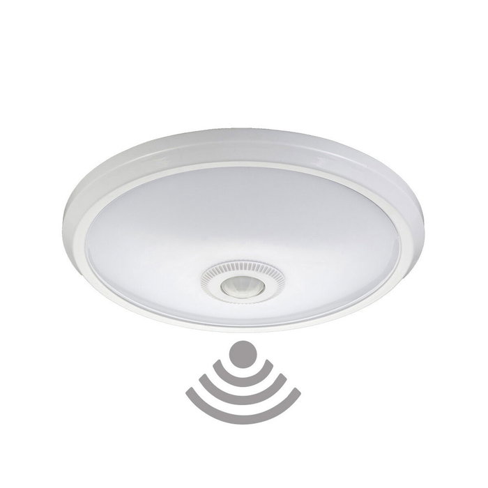 Edm Aplique de superficie con sensor crepuscular y movimiento IP20 2 x E27 Edm Aplique de superficie con sensor crepuscular y movimiento IP20 2 x E27