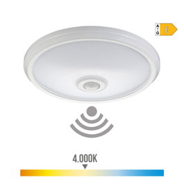 Edm Aplique de superficie LED con sensor IP20 15 W 4000 K luz día ø29 x 6 cm