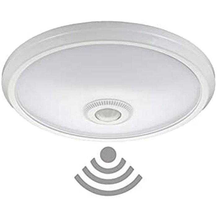 Edm Aplique de superficie LED con sensor y luz de emergencia, 16W, 1100 lm Edm Aplique de superficie LED con sensor y luz de emergencia, 16W, 1100 lm