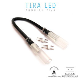 Edm Extensión de cable para tira de LED 1 m Negro