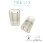Edm Empalme Recto para Dos Tiras de Led Conector Accesorios Transparente 31915-31916-31917-31918-31919-31920