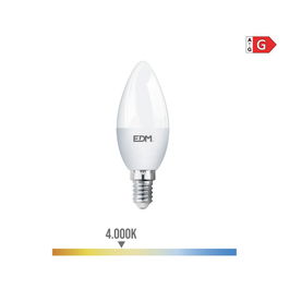 Edm Bombilla Vela LED E14 5W 400 lm 4000K Luz Día Ø3,5 x 10 cm