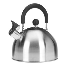 Excellent Houseware Tetera Clásica Inoxidable 2.5 L Ø19 x 12 cm Apta Gas y Vitrocerámica