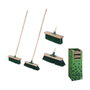 Ipae Progarden Cepillo Verde para Exterior con Palo de Madera, 30 x 120 cm