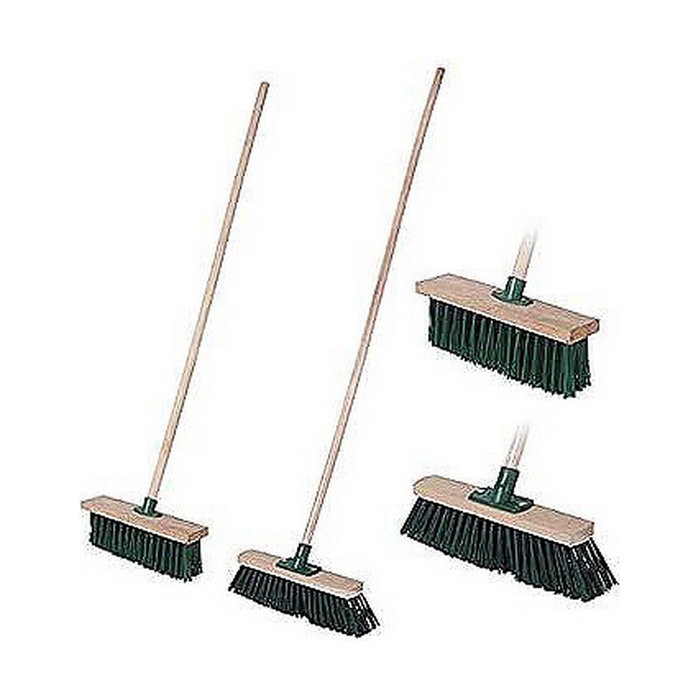 Ipae Progarden Cepillo verde para exterior con palo de madera, 40 x 120 cm Ipae Progarden Cepillo verde para exterior con palo de madera, 40 x 120 cm