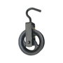 Benson Polea para pozo de acero negra 120 mm