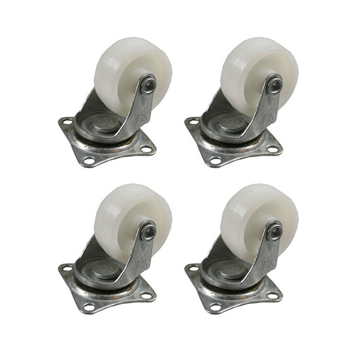Edm Set de 4 ruedas blancas de 50 mm Edm Set de 4 ruedas blancas de 50 mm