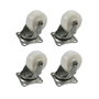 Edm Set de 4 ruedas blancas de 50 mm