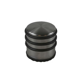 5Five Tope de puerta de acero inoxidable gris Ø 7 cm