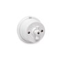 Edm Conmutador Lazo Porcelana Superficie Serie Vintage 10A 250V Ø80mm Blanco