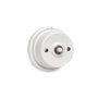 Edm Mecanismo Pulsador Timbre Superficie Porcelana Serie Vintage Blanco Ø80mm 2A 250V