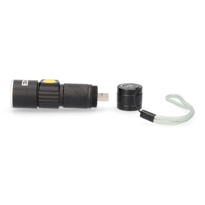 Edm Mini Linterna LED Recargable con Zoom y 3 Modos Edm Mini Linterna LED Recargable con Zoom y 3 Modos