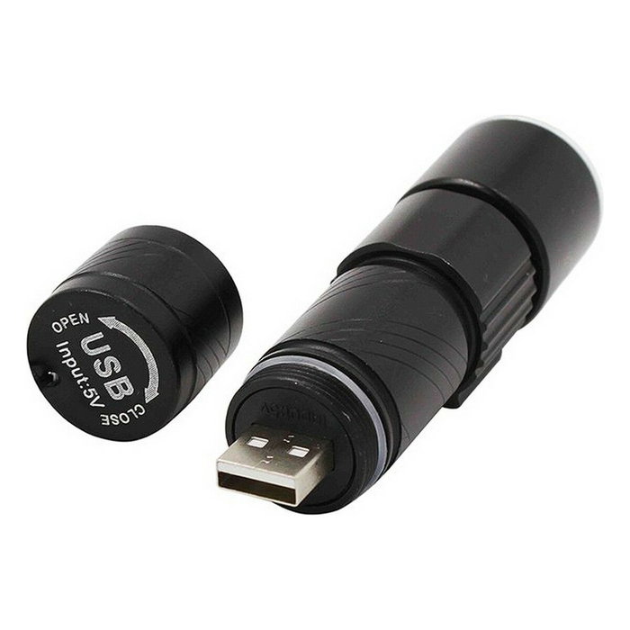 Edm Mini Linterna LED Recargable con Zoom y 3 Modos Edm Mini Linterna LED Recargable con Zoom y 3 Modos