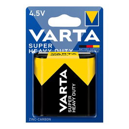 Varta Pila Alcalina 3LR12 Super Heavy Duty 4,5V (Blister 1 Unidad) - Salina, Zinc Carbón, 62x22x67mm