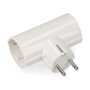 Edm Adaptador doble 2p+t tipo F blanco