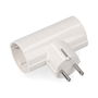 Edm Adaptador Doble 2p+t 16a 250v~ Blanco