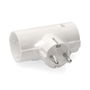 Edm Adaptador Doble 2p+t 16a 250v~ Blanco