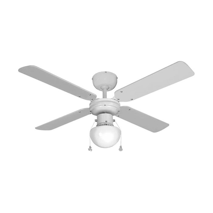 Edm Ventilador de techo Caribe Blanco con Aspas de 102 cm