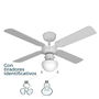 Edm Ventilador de Techo Caribe Blanco 50W Aspas Ø102 cm