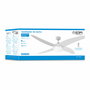Edm Ventilador de techo Caspio Blanco 132 cm con mando a distancia