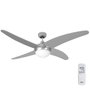 Edm Ventilador de Techo Caspio Plateado/Niquel Ø132cm