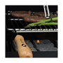 Sauvic Parrilla extensible de acero zincado con mangos de madera 60-70 x 40 cm