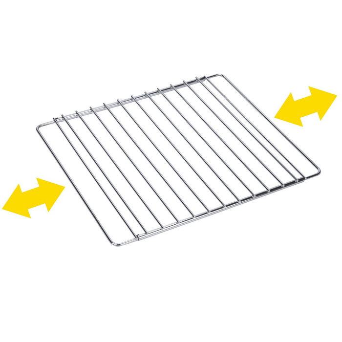 Sauvic Rejilla para horno cromada extensible 38,5 cm hasta 55 x 31,5 cm Sauvic Rejilla para horno cromada extensible 38,5 cm hasta 55 x 31,5 cm