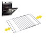 Sauvic Rejilla para Horno Cromada Extensible de Acero Inoxidable 38.5 cm hasta 55 x 31.5 cm