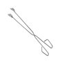Sauvic Pinzas para Barbacoa de Acero Inoxidable 55 cm - Pinzas para Carne, Utensilio de Cocina